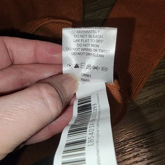 Quince Mongolian Cashmere Crewneck Sweater NWT Burnt Orange Med - Picture 7 of 8